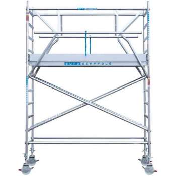 Rolsteiger Standaard 135x190 4,2m werkhoogte carbon vloer + enkele voorloopleuning