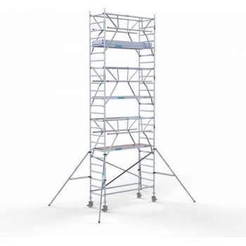 Rolsteiger Standaard 90x250 8,2m werkhoogte carbon vloer + dubbele voorloopleuning
