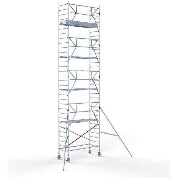 Rolsteiger Standaard 90x250 10,2m werkhoogte carbon vloer + enkele voorloopleuning