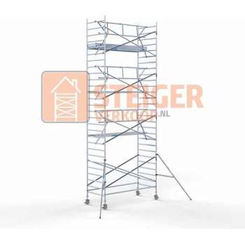 Rolsteiger Standaard 135x305 9,2m werkhoogte carbon vloer + enkele voorloopleuning