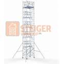 Rolsteiger Standaard 135x190 12,2m werkhoogte carbon vloer + dubbele voorloopleuning