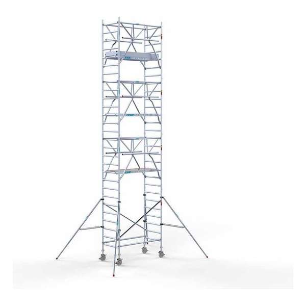 Rolsteiger Standaard 90x190 9,2m werkhoogte + dubbele voorloopleuning Rolsteiger Standaard 90x190 9,2m werkhoogte + dubbele voorloopleuning
