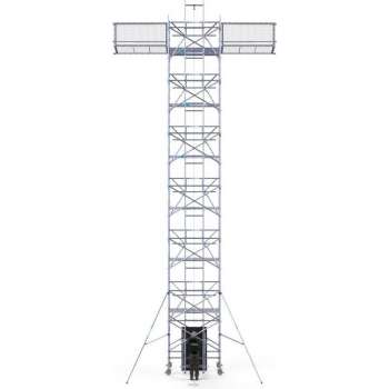 Solar Rolsteiger 135x305x14,2m werkhoogte, inclusief Solar lift, Safeguard dakrandbeveiliging