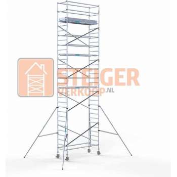Rolsteiger Standaard 90x250 10,2m werkhoogte carbon vloer