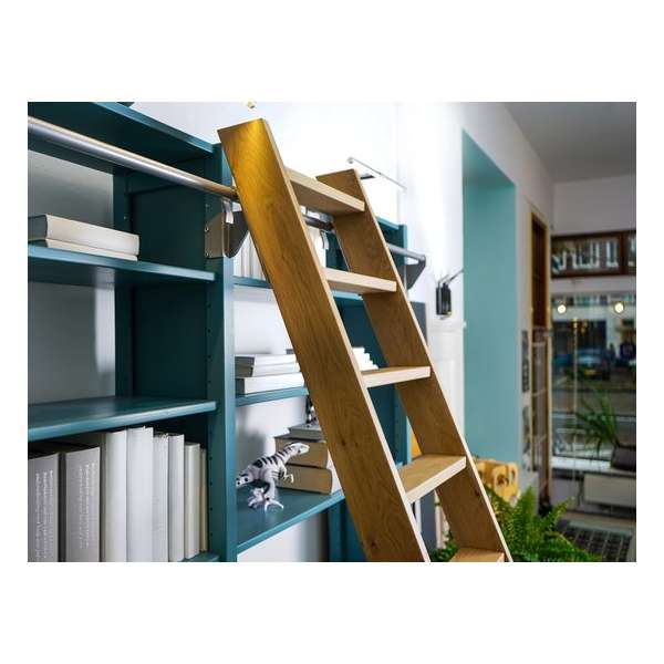 Houten Molenaarstrap | nature eiken - 6 treden (114 cm) Houten Molenaarstrap | nature eiken - 6 treden (114 cm)