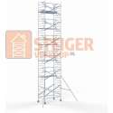 Rolsteiger Standaard 135x250 13,2m werkhoogte carbon vloer + enkele voorloopleuning