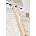 Houten steektrap |  grenen (meubelmakerstrap) - 18 treden (342 cm)