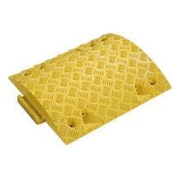 Middeldeel voor Tempo-Stopp-drempel, met verbindingsstuk, geel, pvc 420 x 500 x 50 mm Geel Middeldeel voor Tempo-Stopp-drempel, met verbindingsstuk, geel, pvc 420 x 500 x 50 mm Geel