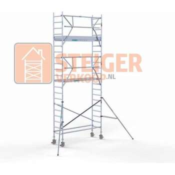 Rolsteiger Standaard 75x250 7,2m werkhoogte carbon vloer + enkele voorloopleuning