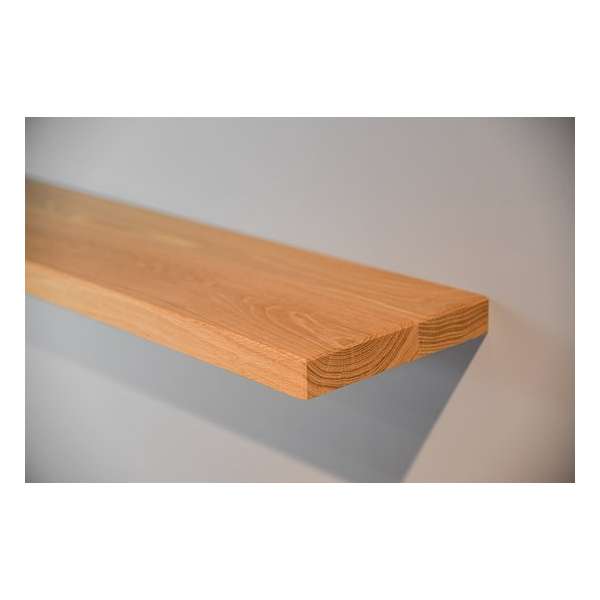Zwevende wandplank eiken onbehandeld - 120x30x40 Zwevende wandplank eiken onbehandeld - 120x30x40