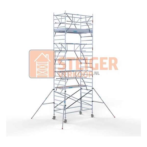 Rolsteiger Standaard 135x250 8,2m werkhoogte + dubbele voorloopleuning Rolsteiger Standaard 135x250 8,2m werkhoogte + dubbele voorloopleuning