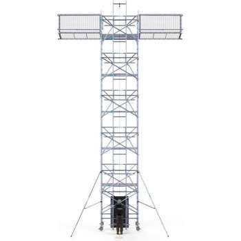 Solar Rolsteiger 135x250x12,2m werkhoogte, inclusief Solar lift, Safeguard dakrandbeveiliging