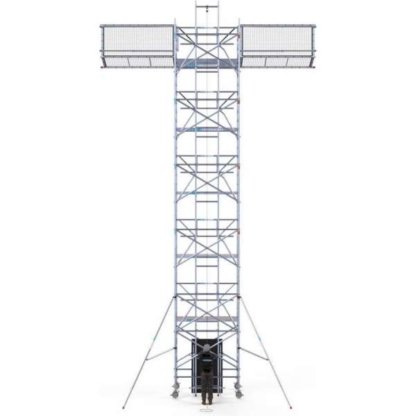Solar Rolsteiger 135x250x12,2m werkhoogte, inclusief Solar lift, Safeguard dakrandbeveiliging Solar Rolsteiger 135x250x12,2m werkhoogte, inclusief Solar lift, Safeguard dakrandbeveiliging