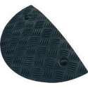 Eindstuk voor Tempo-Stopp-drempel, zonder verbindingsstuk, geel, pvc 420 x 250 x 75 mm Zwart