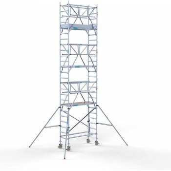Rolsteiger Standaard 75x190 8,2m werkhoogte carbon vloer + dubbele voorloopleuning