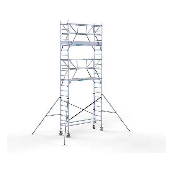 Rolsteiger Standaard 75x250 7,2m werkhoogte + dubbele voorloopleuning Rolsteiger Standaard 75x250 7,2m werkhoogte + dubbele voorloopleuning