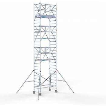 Rolsteiger Standaard 90x190 9,2m werkhoogte carbon vloer + dubbele voorloopleuning