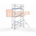 Rolsteiger Standaard 135x305 7,2m werkhoogte carbon vloer + enkele voorloopleuning