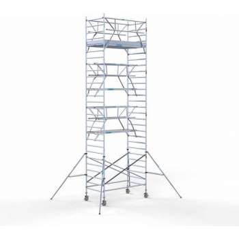 Rolsteiger Standaard 135x250 9,2m werkhoogte carbon vloer + dubbele voorloopleuning