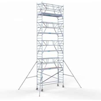 Rolsteiger Standaard 90x305 10,2m werkhoogte carbon vloer + dubbele voorloopleuning