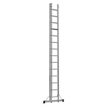Smart Level Ladder Pro  2 delige schuifladder met Leveling System met 2 x 14  treden