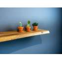 Eiken wandplank nature gelakt 140 cm Schuurvondst - x25x40