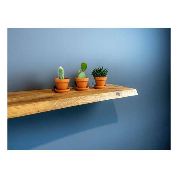 Eiken wandplank nature gelakt 140 cm Schuurvondst - x25x40 Eiken wandplank nature gelakt 140 cm Schuurvondst - x25x40
