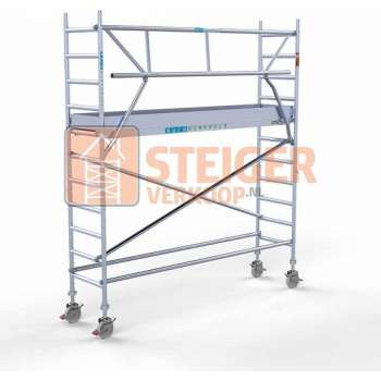 Rolsteiger Standaard 75x305 4,2m werkhoogte carbon vloer + enkele voorloopleuning