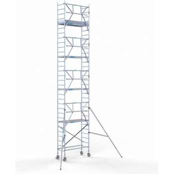 Rolsteiger Standaard 75x190 10,2m werkhoogte carbon vloer + enkele voorloopleuning