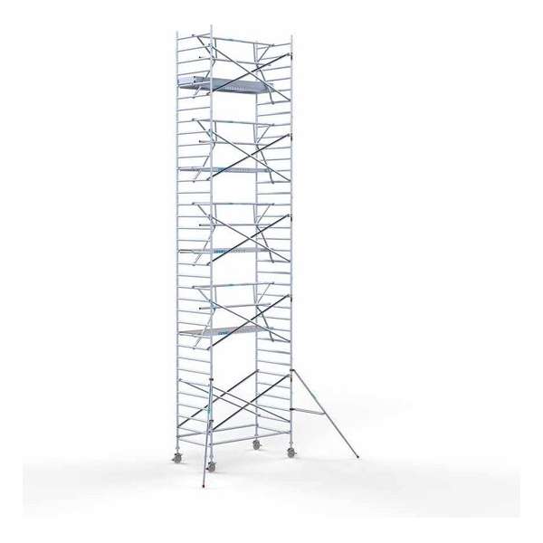 Rolsteiger Standaard 135x250 11,2m werkhoogte + enkele voorloopleuning Rolsteiger Standaard 135x250 11,2m werkhoogte + enkele voorloopleuning