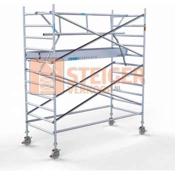 Rolsteiger Standaard 135x305 4,2m werkhoogte carbon vloer + enkele voorloopleuning