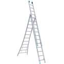 Eurostairs Reform ladder driedelig uitgebogen 3x9 sporten