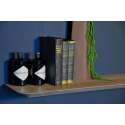 Houten bibliotheektrap |   eiken onbehandeld - 15 treden (285 cm)