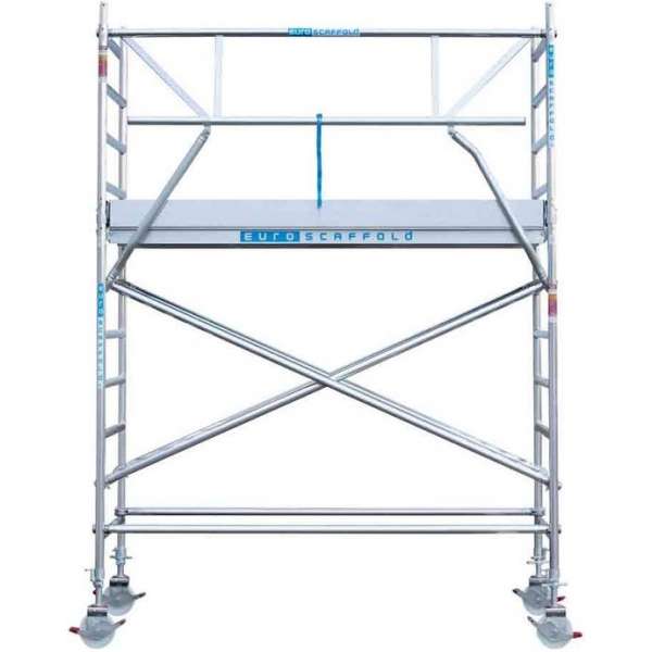Rolsteiger Standaard 75x190 4,2m werkhoogte + enkele voorloopleuning Rolsteiger Standaard 75x190 4,2m werkhoogte + enkele voorloopleuning