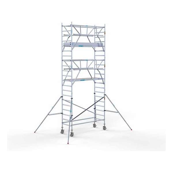 Rolsteiger Standaard 90x250 7,2m werkhoogte + dubbele voorloopleuning Rolsteiger Standaard 90x250 7,2m werkhoogte + dubbele voorloopleuning