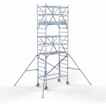 Rolsteiger Standaard 90x190 6,2m werkhoogte carbon vloer + dubbele voorloopleuning