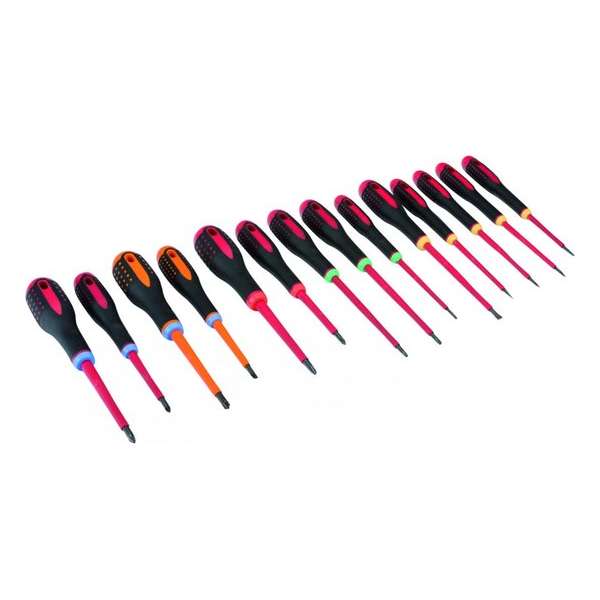Bahco ERGO™ VDE Schroevendraaierset 14-delig Bahco ERGO™ VDE Schroevendraaierset 14-delig