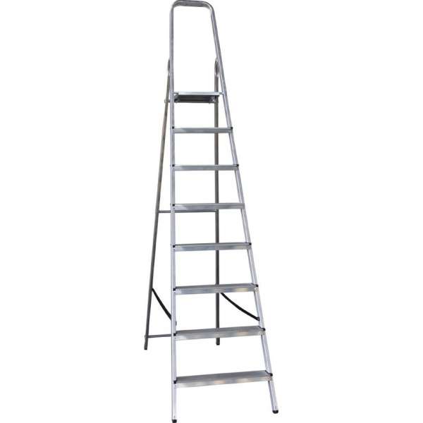 ALDORR Home - Huishoudtrap 8 Treden - Huishoudladder Inklapbaar - Keukentrap Opvouwbaar ALDORR Home - Huishoudtrap 8 Treden - Huishoudladder Inklapbaar - Keukentrap Opvouwbaar