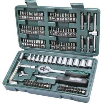 Mannesmann Doppendoos - 130-delig - Opname 1/4 - Kunstof koffer