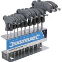 Silverline Torx Sleutels CrV met T-Handvat - T9 t/m T50
