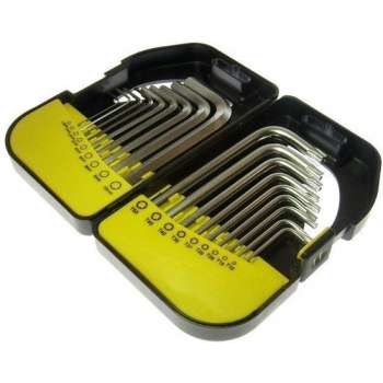 Sleutel torx en inbus set sleutelset in stevige doos 18 delig Tools KORT