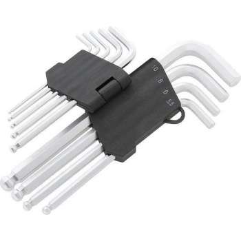 Inbussleutel Set 2mm - 10mm 9-Delig Zilver
