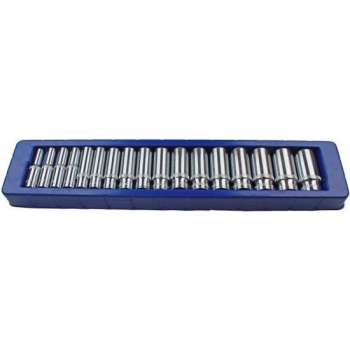 Doppenset diep 6-kant 3/8" 8-24 mm 17-delig