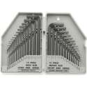 SAE/M Inbussleutelset – Inbus - 30-delig -  0.028 tot 3/8 Inch