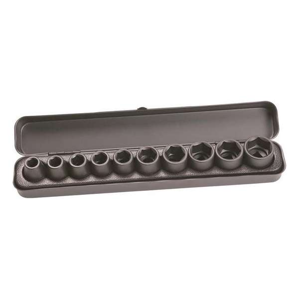 HiKOKI 751879 10-delige Krachtdoppenset in cassette - 1/2" HiKOKI 751879 10-delige Krachtdoppenset in cassette - 1/2"
