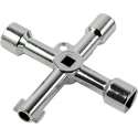 Multi sleutel - 6 tot 14mm - dubbelbaard driehoek vierkant - C