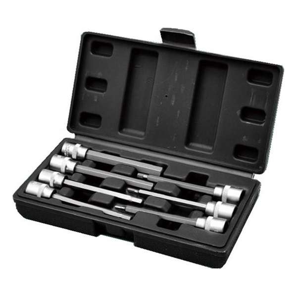 Hofftech Doppenset Verlengd Inbus - 3 t/m 10 mm. - 7 Delig Hofftech Doppenset Verlengd Inbus - 3 t/m 10 mm. - 7 Delig