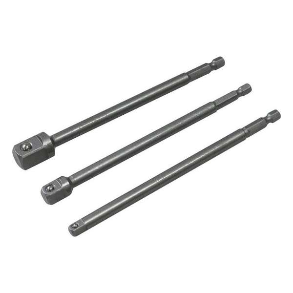 Hofftech Boormachine Verloop Naar Dop 1/4", 3/8", 1/2" x 150 mm. Hofftech Boormachine Verloop Naar Dop 1/4", 3/8", 1/2" x 150 mm.