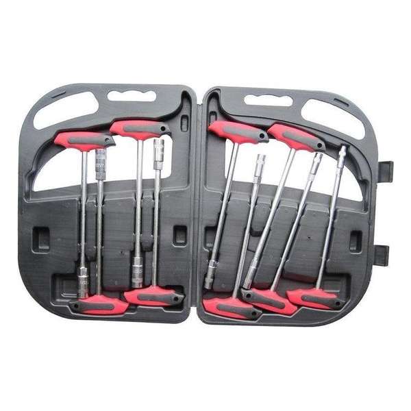 Dopsleutel set T-grip 9 delig Dopsleutel set T-grip 9 delig