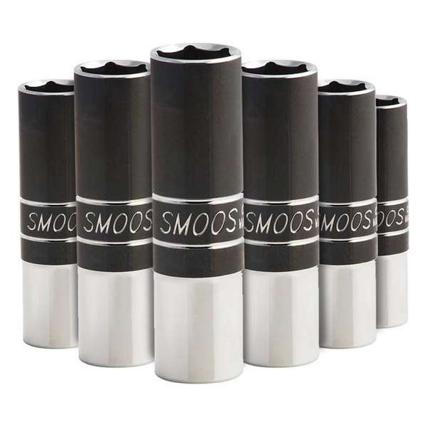 Smoos® Losse dop 13 mm extra lang met 1/4 opname - 6 stuks Smoos® Losse dop 13 mm extra lang met 1/4 opname - 6 stuks